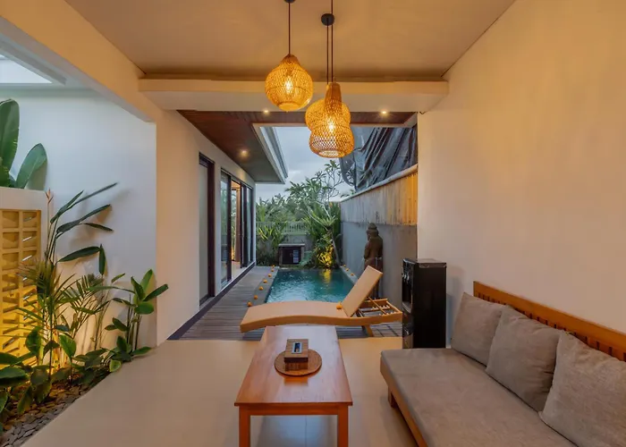 Villa The Nugraha Private Pool With Rice Field View